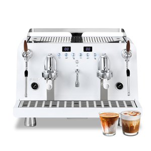 Machine à café expresso semi-automatique en acier inoxydable, pression 9 bars, capacité 12L - Product Image 1