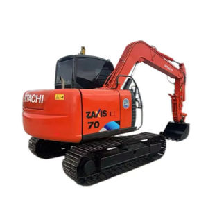 Excavadoras originales de 7 toneladas Hitachi ZX70 para trabajos de movimiento de tierras Excavadora Hitachi ZX70 con hoja - Product Image 1