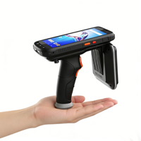 Offre Spéciale : Lecteur RFID UHF Portable Longue Portée avec Scanner de Codes-Barres, WiFi 4G, GPS, Android 10.0 pour la Gestion des Actifs - En Stock