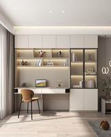 Bibliothèque murale modulaire écologique personnalisée pour chambre et salon, solution tout-en-un pour hôtels et écoles