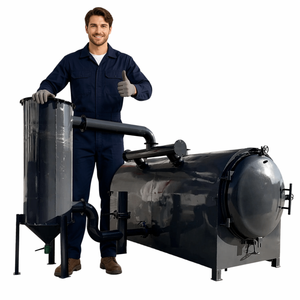 Forni di Carbonizzazione ad Aria Calda, Fornace per Carbonizzazione di Gusci di Cocco, Grande Forno Industriale per Carbonizzazione del Carbone, Forno a Retorta in Metallo 380V - Product Image 5