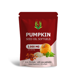 Meilleur Prix Huile de Graines de Citrouille en Gélules – Complément Alimentaire avec Extrait de Palmier Nain pour Améliorer la Qualité du Sommeil - Product Image 1