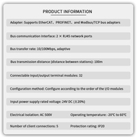 Módulo de E/S Remoto de 4/8 Canales con Entrada y Salida Analógica PROFINET/EtherCAT/Modbus TCP