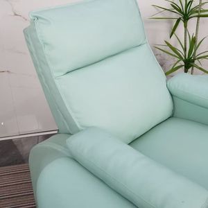 Sillón de Pedicura Azul Cielo Moderno y Lujoso para Salones de Uñas, Ajustable, Eléctrico, con Masaje por Vibración, Lámpara LED de 7 Colores, Automático, sin Tuberías - Product Image 2