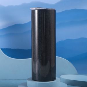 Gobelet isotherme à sublimation 20oz en acier inoxydable à double paroi sous vide, fin et droit, avec couvercle et paille, idéal pour cadeau - Product Image 1