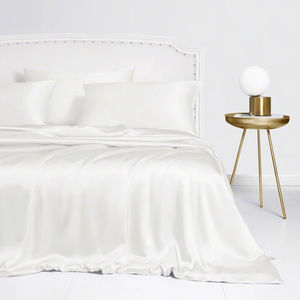 100% Pure 6a Mulberry Silk 19mm 22mm Sábana de cama de seda Queen King Cal King Size Sábana - Product Image 3