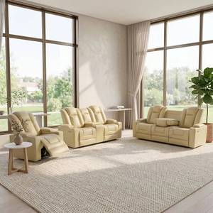 Conjunto de Sofá Reclinable Deportivo Ultra Suave y Cómodo Frank con Consola, Adecuado para Dormitorio, Habitación Infantil, Sala de Estar - Product Image 4