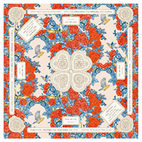 Tapis de Mahjong Moderne de Luxe à Motif Floral Rose, Guide des Règles de Jeu Charleston, Élégant, Antidérapant, Portable, Housse de Table pour 4 Joueurs, Maison