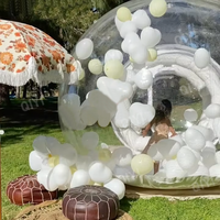 Tente transparente commerciale de dôme de ballons tente gonflable de bulle maison sautante extérieure de rebond maison de bulle