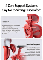 Chaise de bureau ergonomique moderne, chaise de bureau ergonomique en maille, chaise de bureau en tissu tissé avec repose-pieds, chaise de pause déjeuner pour le patron