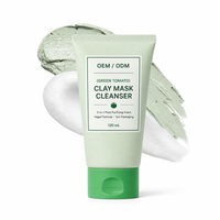 Masque Nettoyant à l'Argile de Tomate Verte OEM ODM, Minimiseur de Pores, Détoxifiant Points Noirs, Pack Nettoyant 2-en-1 à l'Argile
