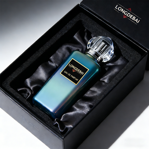 Botella de Perfume de Lujo Personalizada de Alta Gama, 50ml 100ml, Cuadrada, de Vidrio Electrochapado, Vacía, con Caja de Empaque - Product Image 3