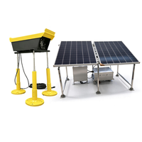 Lampes solaires LED PAPI pour aéroports avec contrôleur intégré et système de batterie pour opérations temporaires
