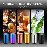 Ouvre-bouchon magnétique automatique personnalisé Décapsuleur de bouteille de bière en acier inoxydable argenté Ouvre-bouteille personnalisé Ouvre-bouteille de bière