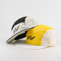Fabricant Vente en gros Logo personnalisé Camp Caps 5 Panel Waterproof Quick Dry Nylon Outdoor Sport Running Hat Gorras Deportivas