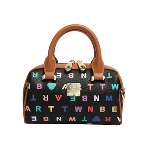 TTWNBEAR-Bolso de mano con asa gruesa para <span class=keywords><strong>chica</strong></span> <span class=keywords><strong>joven</strong></span>, resistente, de PVC, Estilo vintage - Product Image 1