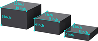 Große Riser, Food Riser für Buffett isch, Display Stand Regal für Catering Sammlerstücke, Acryl Cube Display Nesting Riser