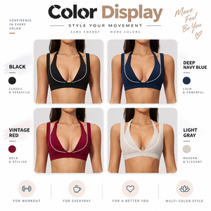 GM Premium Weste Kontrast Naked Feel Beauty Back Weicher Stretch Chic Fit Outdoor Athleisure Pilates Studio Workout Yoga Sport-BH - Product Image 2