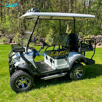 Voiturette de Golf électrique chinoise 72v 4 places 7kw, voiturette de Golf tout-terrain au Lithium, Buggy de Golf de chasse