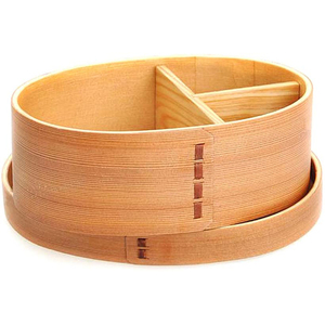 Fiambrera de madera personalizada 2024, caja Bento con separador interno, contenedor de comida de madera de <span class=keywords><strong>Cryptomeria</strong></span>, gran oferta 2022 de estilo japonés - Product Image 2