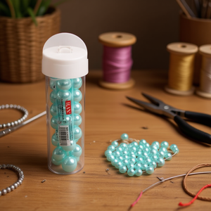 Perle Ilan Abalorio 10mm Azzurro Chiaro per Creazione di Gioielli e Artigianato - Product Image 2