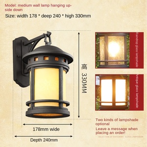 Porches exteriores antiguos de gran tamaño, postes para patios y jardines, Pilar impermeable de aluminio fundido a presión de bronce moderno para exteriores - Product Image 2