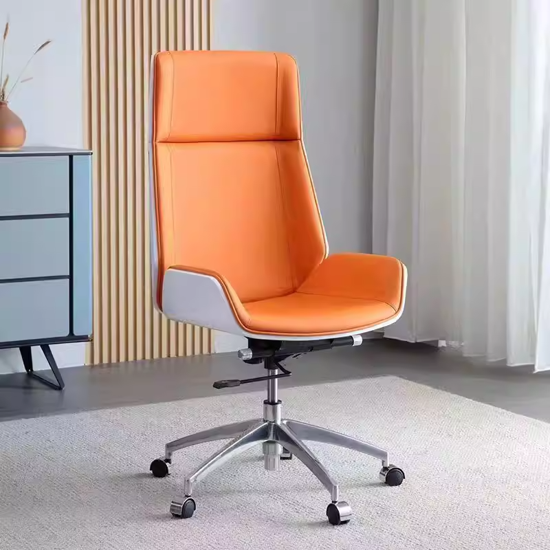 High-back orange with piano lacquer finish