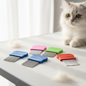 Peine para Piojos de Plástico Ecológico con Logotipo Personalizado para Perros y Gatos, Eliminación de Liendres y Piojos, Regalo Promocional para Mascotas, Cepillo para Piojos - Product Image 4