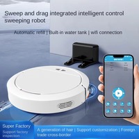 Robot Aspirapolvere e Lavapavimenti Intelligente con WiFi e App Tuya, Pulizia Automatica con Laser