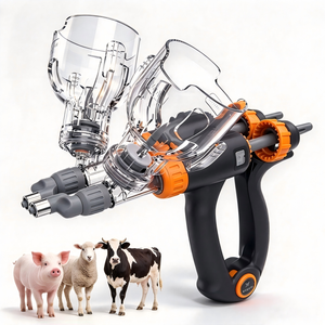Einstellbare Automatische Kontinuierliche Veterinär-Impfpistole für Rinder, Schafe und Geflügel, Flaschenanschluss-Injektionsgerät für die Landwirtschaft - Product Image 1