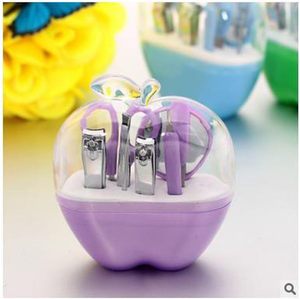 8-Piece Stainless Steel Nail Clipper Set Straight Blade Sharp Tip Plastic Nail Scissors Manicure <b>Tool</b> Box Beauty Gift Set - Product Image 3