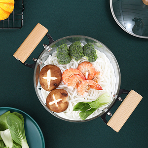 Hàng Bán Chạy Dụng Cụ Nấu Ăn Có Tay Cầm Bằng Gỗ Dung Tích Lớn Nồi Nấu Thủy Tinh Borosilicate Cao <span class=keywords><strong>3L</strong></span> 4L - Product Image 5