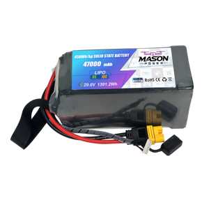 Fabrieks-OEM ODM 8S1P 29.6V 47000mAh 1391.2Wh Solid State Lithium-batterijpakket voor landbouwlogistiek onderzoek UAV - Product Image 6