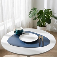 Vente en gros de sets de table en PVC réutilisables, écologiques, en forme de larme, en plusieurs couleurs, pour la maison, l'hôtel, la restauration, les tables à manger