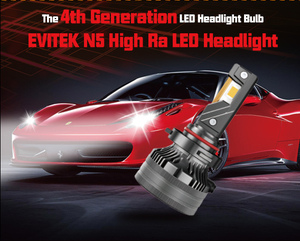 EVITEK 2 ans de garantie N5 H7 H11 H1 H3 9006 9005 H4 H13 Led ampoules de phares Super lumineuses 110W 18000LM 12V 6068 CSP LED puces - Product Image 2