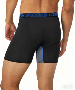 Paquete de 3 Calzoncillos Boxer para <span class=keywords><strong>Hombre</strong></span>, Soporte Total, Poliéster y Elastano, Sexy, Pierna Larga y Corta, Venta al Por Mayor - Product Image 2