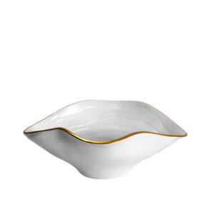 Grande <span class=keywords><strong>assiette</strong></span> décorative <span class=keywords><strong>en</strong></span> céramique pour table et plateau de chocolat ou bol de fruits inspirée de l'ondulation - Product Image 1