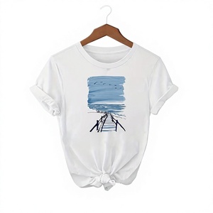 2026 Summer Season Plus Size Premium Quality Women's T-Shirts Logo Eco-Friendly Breathable Latest Design Solid Color O Neck - Product Image 6