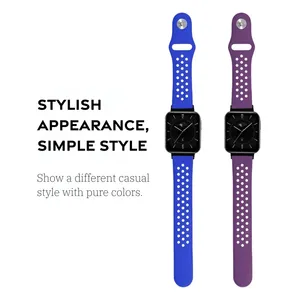 OPPO için nefes döngü kayışı izle <span class=keywords><strong>3</strong></span> 3Pro 4Pro X X2 bilezik ters-toka hızlı bırakma silikon hava delikleri spor çekme bandı - Product Image 3