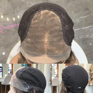 Parrucche Lace Top di Alta Qualità con Capelli Vergini Europei Ondulati Marroni, Allineamento Cuticole, Piccoli Nodi Singoli, Nodi Decolorati, Aspetto Naturale - Product Image 6