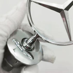 Emblème de <span class=keywords><strong>capot</strong></span> de voiture en alliage de zinc, ornement chromé, badge d'aigle 3D, logo pour les séries C E S W a 2 218800086 - Product Image 3