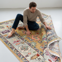 Tapis modernes de luxe faits à la main en laine de Nouvelle-Zélande abstraits fins doux noués à la main taille personnalisable 5x8 12x14 pour les hôtels de bureau à domicile