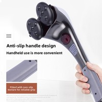 Bâton de massage électrique à double tête, appareil de massage des mains simulé, vitesse variable en continu, vibration haute fréquence, portable pour le corps