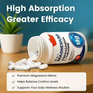 Meilleures ventes 15 en 1 Capsules du complexe de magnésium-Factory OEM Support Energy Boost Muscle Relaxation Daily Supplément pour adultes - Product Image 4