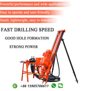 Draagbare 20M Boorgat Booreiland Kleine Elektromotor Mini Roterende Boorinstallatie Pomp Kerncomponenten 380V Spanning Gebruikt Nieuw - Product Image 3