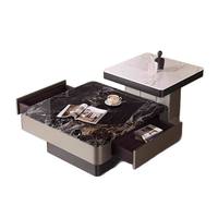 Table basse carrée contemporaine avec tiroir de rangement pour salon et maison