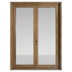 Kimsun hiệu suất cao gỗ nội thất bên ngoài khung nhôm kính pháp cửa thấp cửa sill