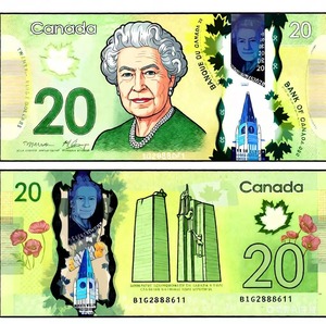 Dinheiro Cenográfico Realista em Polímero e Papel, Série ULTRATHIN Variada - Tema Canadá, Suprimentos para Festas de Ação de Graças e Páscoa - Product Image 6