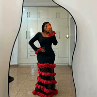 Robe moulante bandage pour femmes grandes tailles, avec blocs de couleur, empiècements et dentelle 3D, amincissante à la taille, pour soirée