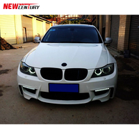 Cocok untuk BMW 3 seri E90 Upgrade M2 bumper plastik depan dan belakang rok samping Kit bodi Spoiler